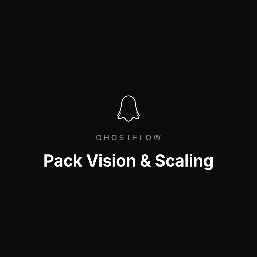 GhostFlow — Pack Vision & Scaling